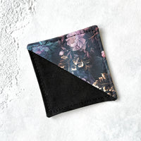 Night Peonies Fabric Bookmark