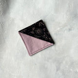Rose Gold Floral Line Art Fabric Bookmark