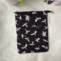 Iridescent Dragons  -  Zippered Book Sleeve