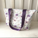 Wildflower Whispers Water Resistant Tote Bag