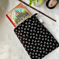 Deathly Hallows silver Harry Potter  -  Zippered Book Sleeve