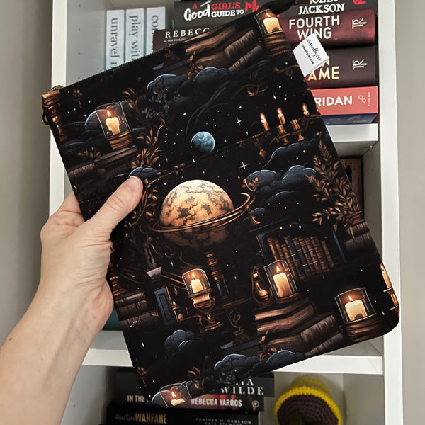 Night Library  -  Zippered Book Sleeve