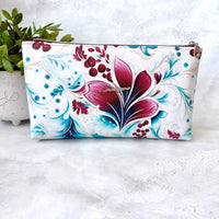 Valemount Faux Leather Zipper Pouch