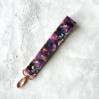 Gilded Roses - Fabric Keychain Wristlet