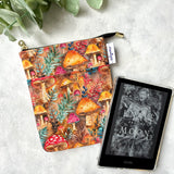 Woodland Shrooms - Water Resistant e-reader Zippered Sleeve