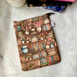 Antique Bookshelf - Water Resistant Zippered Book Sleeve