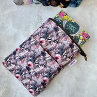 Misty Rose Garden - Zippered Book Sleeve