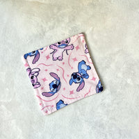 Lilo & Stitch Pink Fabric Bookmark