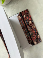 Antique Bookshelf -  Fabric Book Dust Cover