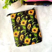 Sunflowers  -  Zippered Book Sleeve