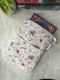 Wildflower Whispers - Water Resistant Zippered Book Sleeve