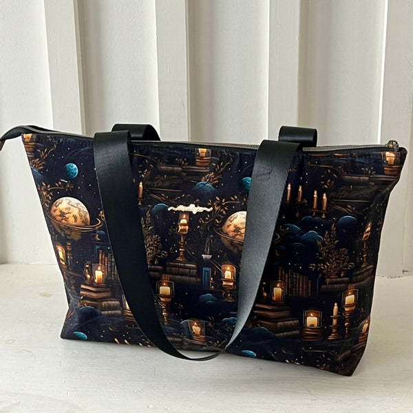 Night Library Tote Bag