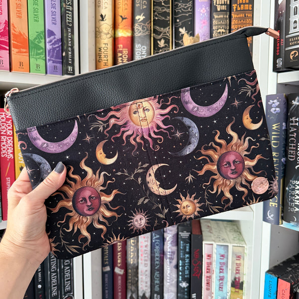 Celestial Suns & Moons Tablet/Laptop Zippered Sleeve