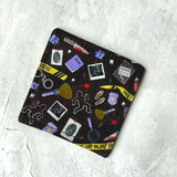 True Crime Fabric Bookmark