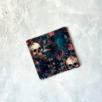 Romantasy Skulls -  Fabric Bookmark