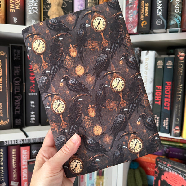 Steampunk Raven - Fabric Dust Cover