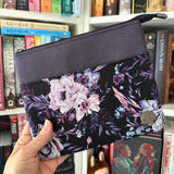 Purple Floral e-reader Zippered Sleeve