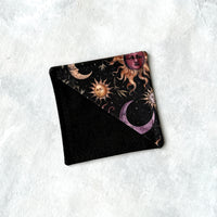 Celestial Suns & Moons Fabric Bookmark