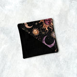 Celestial Suns & Moons Fabric Bookmark