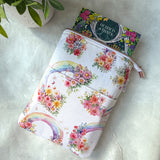 Where Rainbows Bloom - Zippered Book Sleeve
