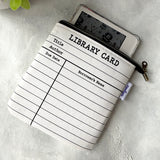 Library Card e-reader Zippered Sleeve