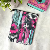Grungy Floral - Water Resistant Zippered Book Sleeve