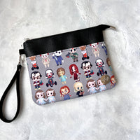Halloween Horror e-reader Zippered Sleeve with wristlet