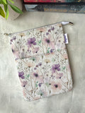 Wildflower Whispers - Water Resistant Zippered Book Sleeve