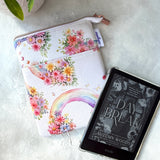 Where Rainbows Bloom e-reader Zippered Sleeve