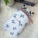 Waves of Stitch  -  Zippered Book Sleeve
