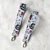 Hockey Romance - Second Period - Fabric Keychain Wristlet