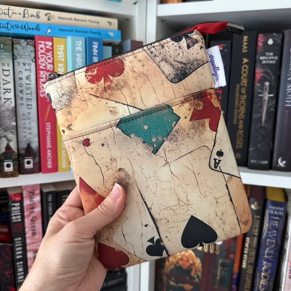 Aces High - Water Resistant e-reader Zippered Sleeve