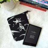 Glow-in-the-dark Dino Bones  - e-reader Zippered Sleeve