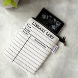 Library Card e-reader Zippered Sleeve