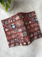 Antique Bookshelf -  Fabric Book Dust Cover
