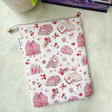 Bookish Valentine -  Zippered Book Sleeve