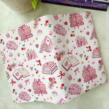 Bookish Valentine -  Fabric Dust Cover