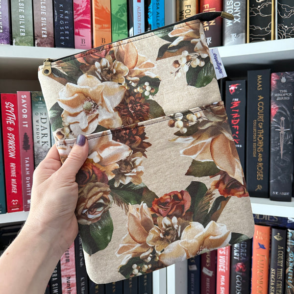 Magnolias - Zippered Book Sleeve
