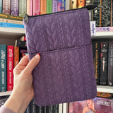 It’s Sweater Weather - Amethyst - Zippered Book Sleeve