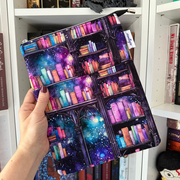 Enchanted Bookshelf -  Zippered Book Sleeve