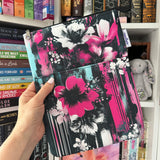 Grungy Floral - Water Resistant Zippered Book Sleeve