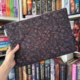 Rose Gold Floral Line Art Tablet/Laptop Zippered Sleeve
