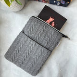 It’s Sweater Weather - Storm -  Zippered Book Sleeve