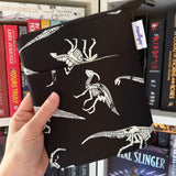 Glow-in-the-dark Dino Bones  - e-reader Zippered Sleeve