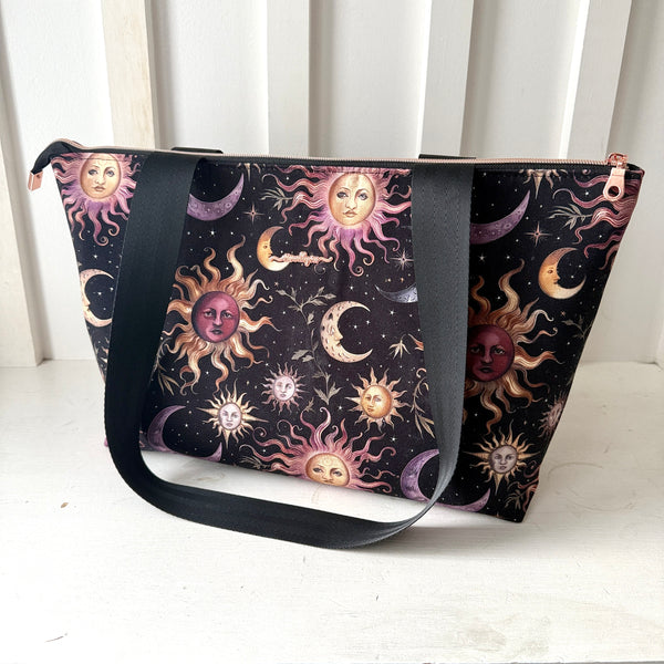 Celestial Suns & Moons Tote Bag