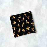 Gold Dragons Fabric Bookmark