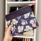Books on Purple e-reader Zippered Sleeve