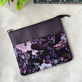 Purple Floral e-reader Zippered Sleeve