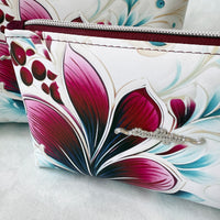 Valemount Faux Leather Zipper Pouch