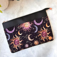 Celestial Suns & Moons Tablet/Laptop Zippered Sleeve